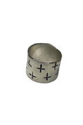 Shop Silver Band Cross Engraved Ring - Origen Imports