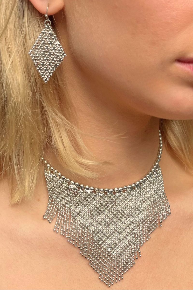 Shop Silver Small Triangle Drop Earrings By Origen - Origen Imports