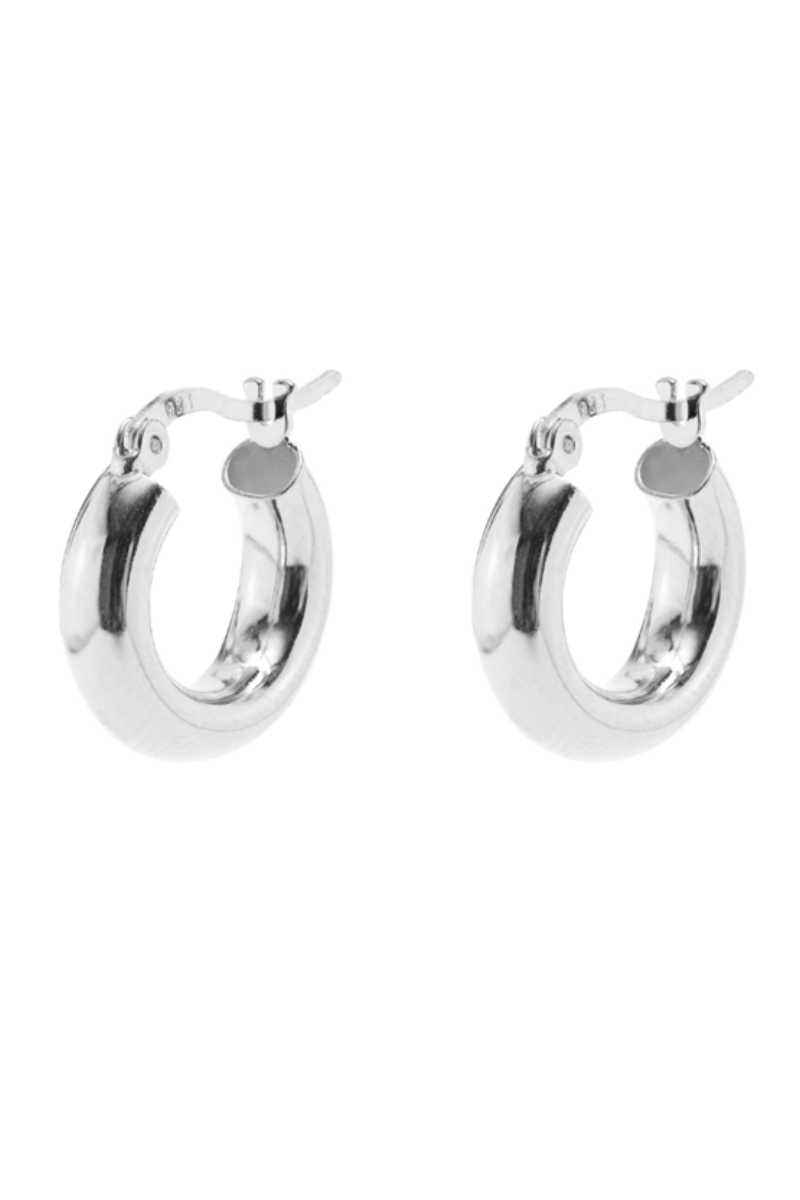 Shop Silver Hoop Earrings by GA - Origen Imports