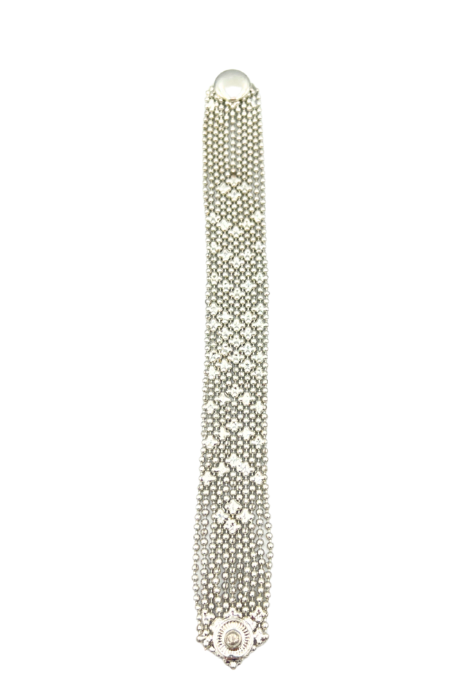 Silver Mesh Amara Bracelet (W 2cm) by Origen Imports