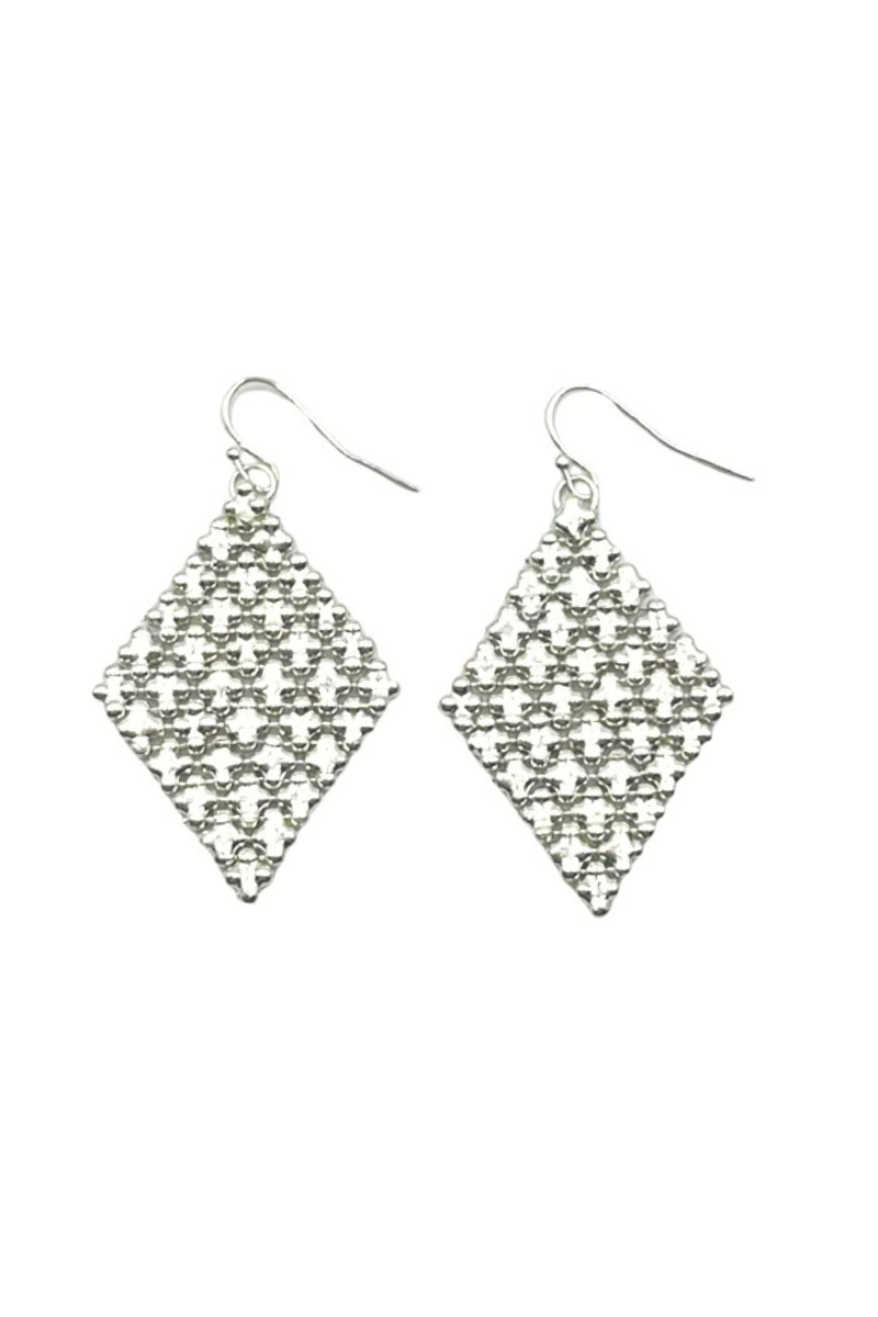 Shop Silver Small Triangle Drop Earrings By Origen - Origen Imports
