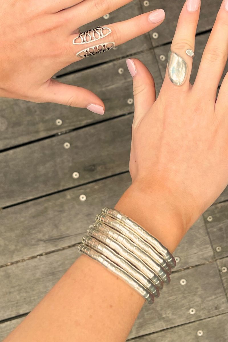 Shop Silver Spiral Cuff/Bracelet by Origen - Origen Imports