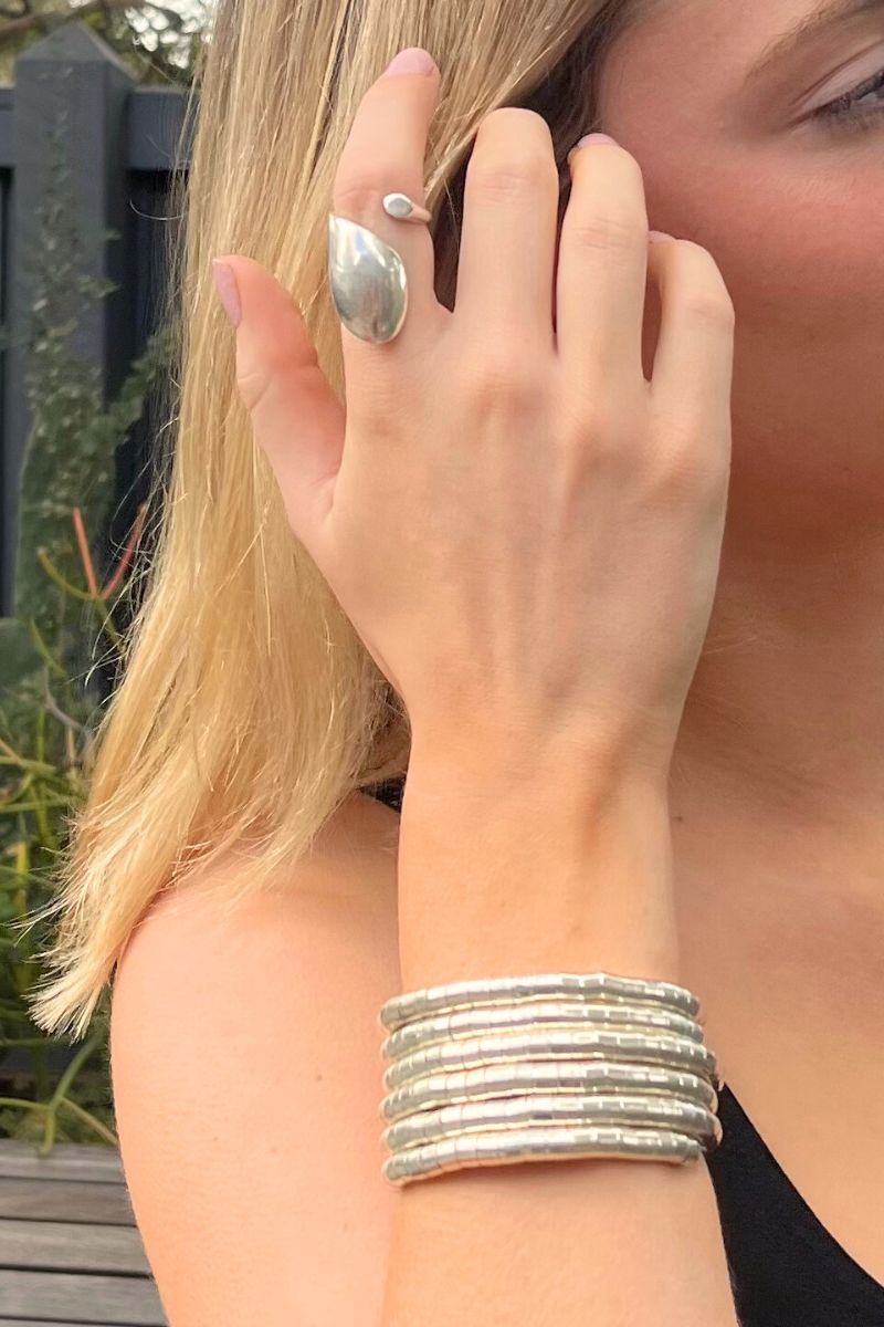 Shop Silver Spiral Cuff/Bracelet by Origen - Origen Imports