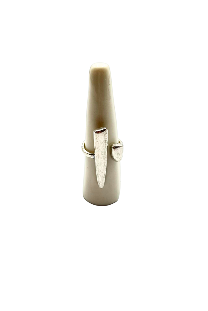 Shop Silver Tower Adjustable Ring By Origen - Origen Imports