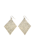 Shop Silver Triangle Drop Earrings By Origen Imports - Origen Imports