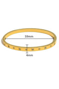 Stainless Steel CZ Twilight Bangle
