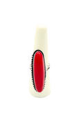 Shop Statement Style Malik Coral Silver Ring by Origen - Origen Imports