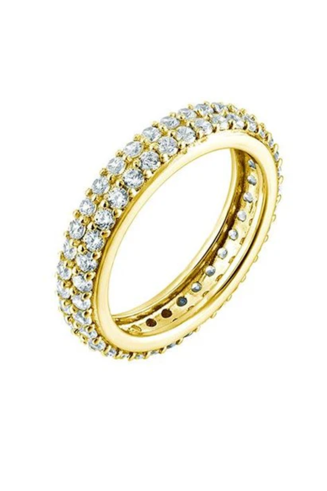 Shop Gold Pave Eternity Ring By Susan Rose - Origen Imports