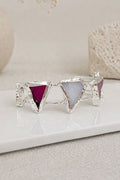 Aurelia Silver Five Stone Cuff Bracelet