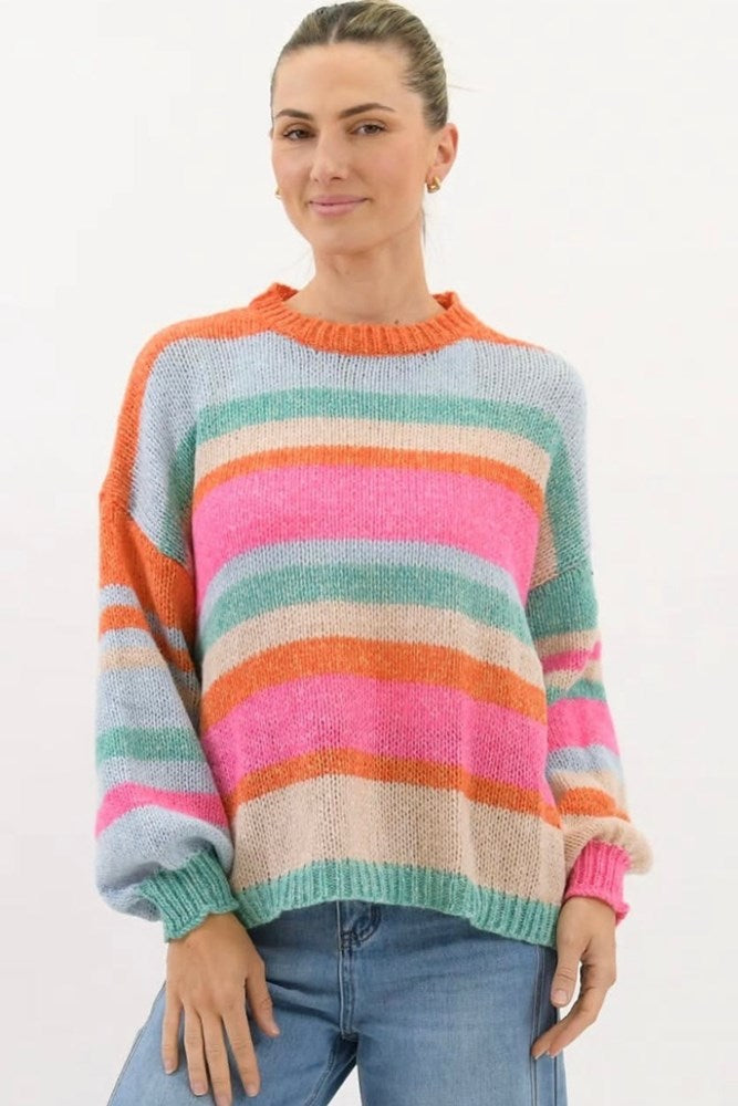Sienna Multi Stripe Knit Jumper