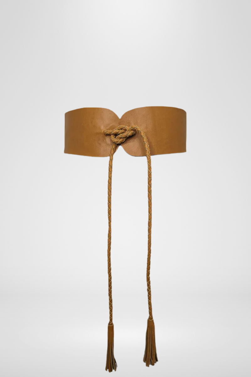 Shop Waist Tie Belt With Tassel By Origen - Origen Imports