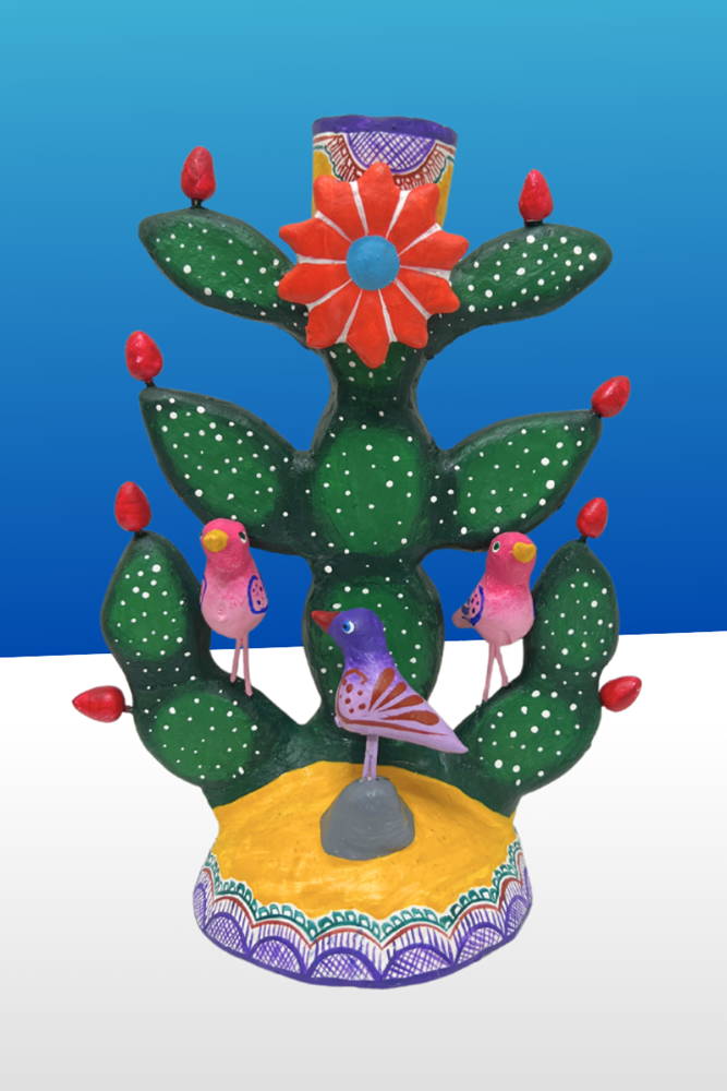 Shop Mexican Cactus Candle Holder - Origen Imports