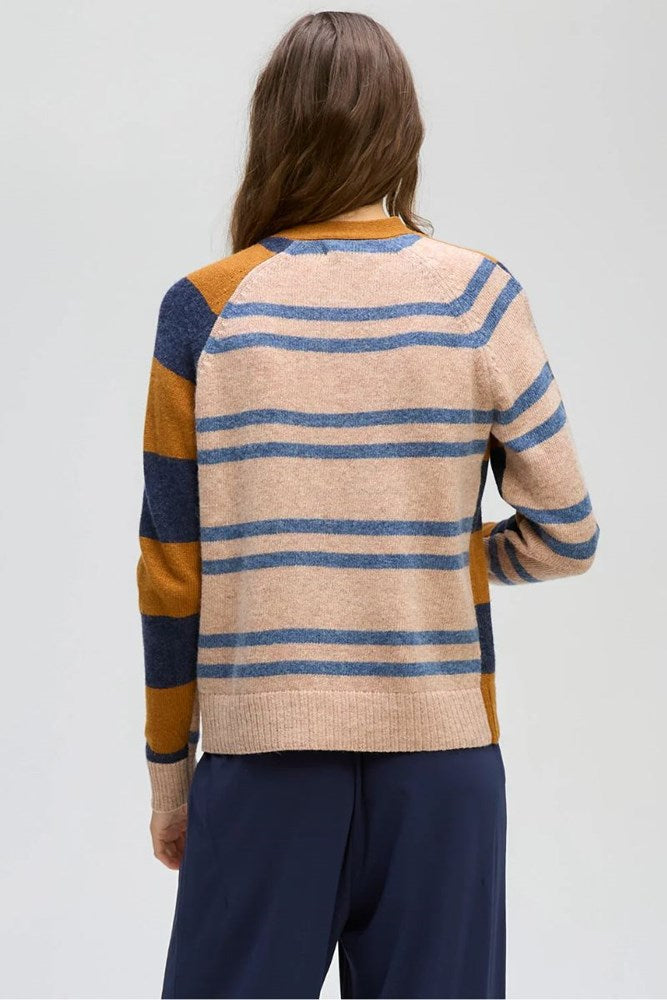Toffee Groove Stripe Cardi by LD & C0