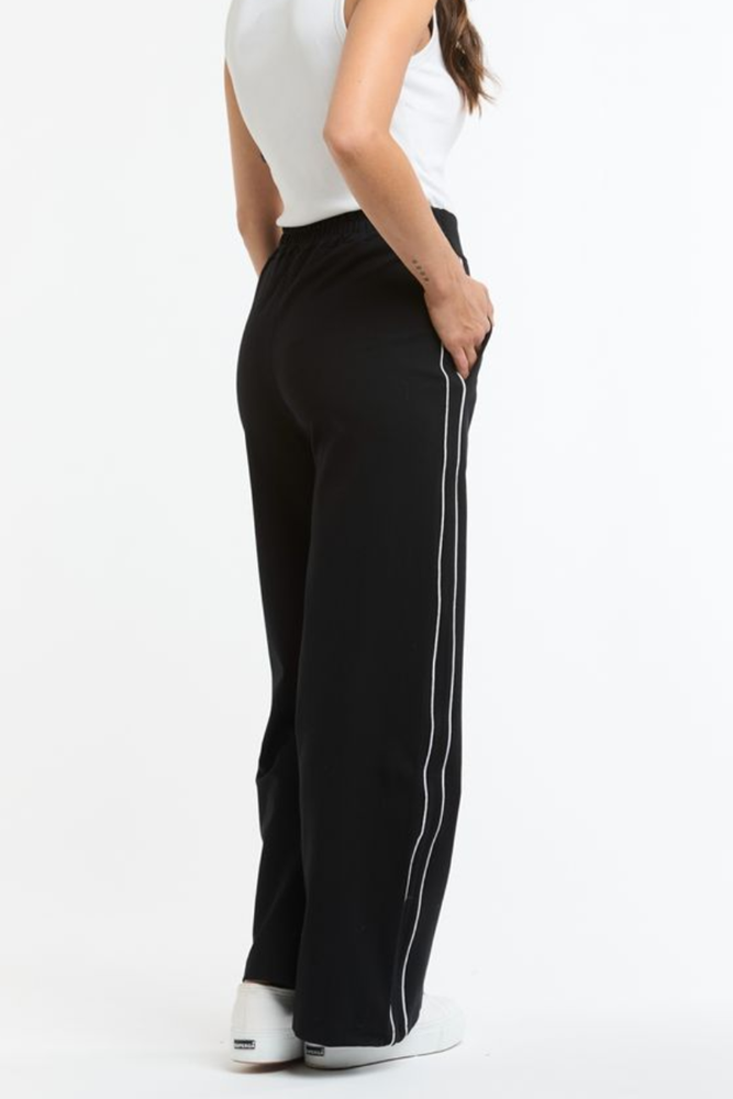 Shop Trim Black Track Pants By Italian Star - Origen Imports