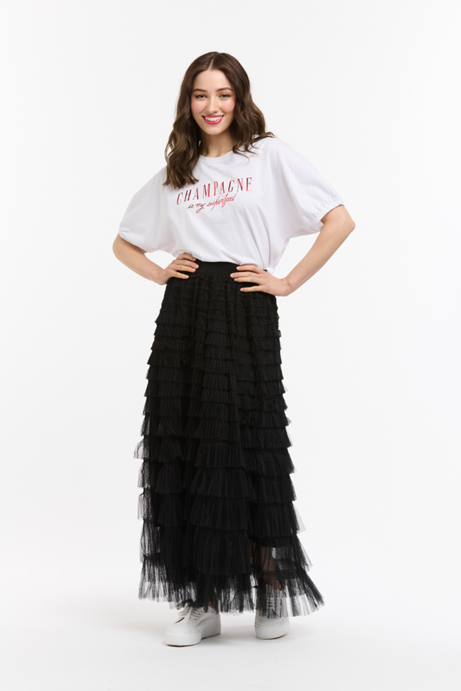 Shop Champagne Is My Superfood Tee -Wht/Red - Origen Imports