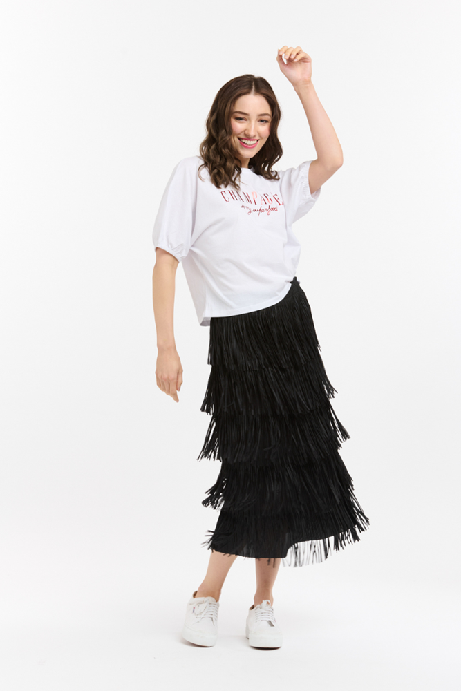 Shop Champagne Is My Superfood Tee -Wht/Red - Origen Imports