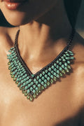 Turquoise Silver Victoria Necklace