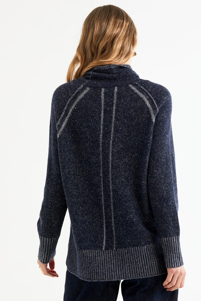 Shop Two Toned Roll Neck Knit  LD & Co - Origen Imports