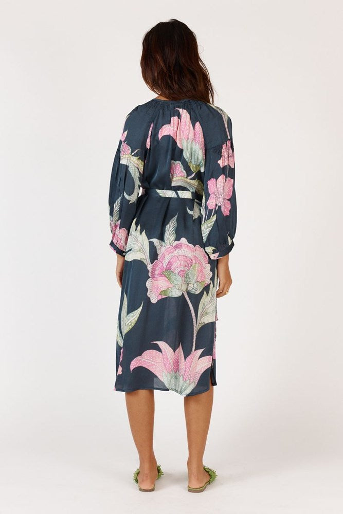 Shop Ubud Maxi Navy Dress By Rubyyaya (Pre-Order) - Origen Imports