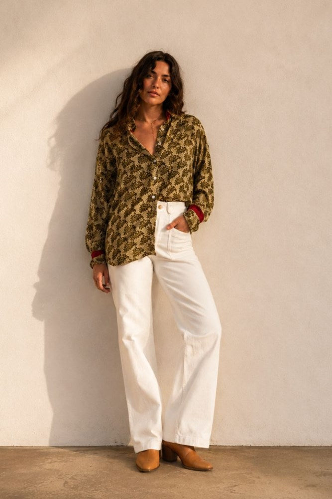 Mira Vintage Silk Shirt By Origen - Various Colours Available