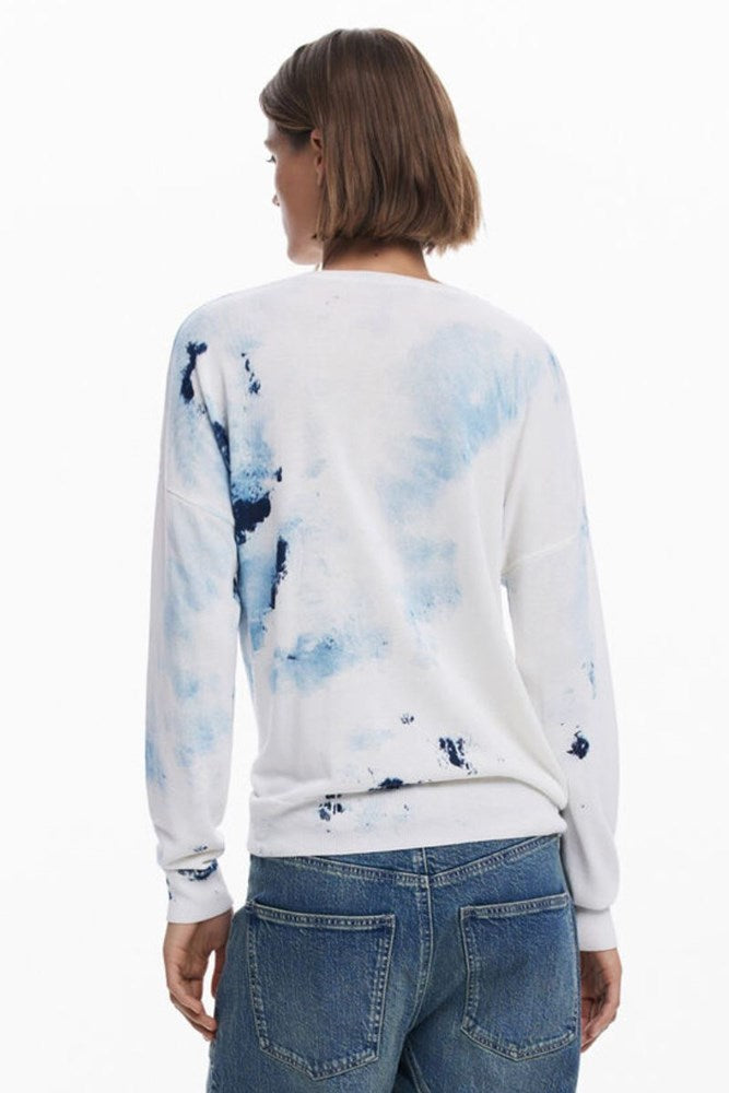 Shop Arty Poppy V-Neck Sweater By Desigual - Origen Imports