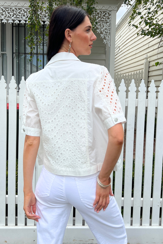 Shop White Faith Jacket By 365 Days - Origen Imports