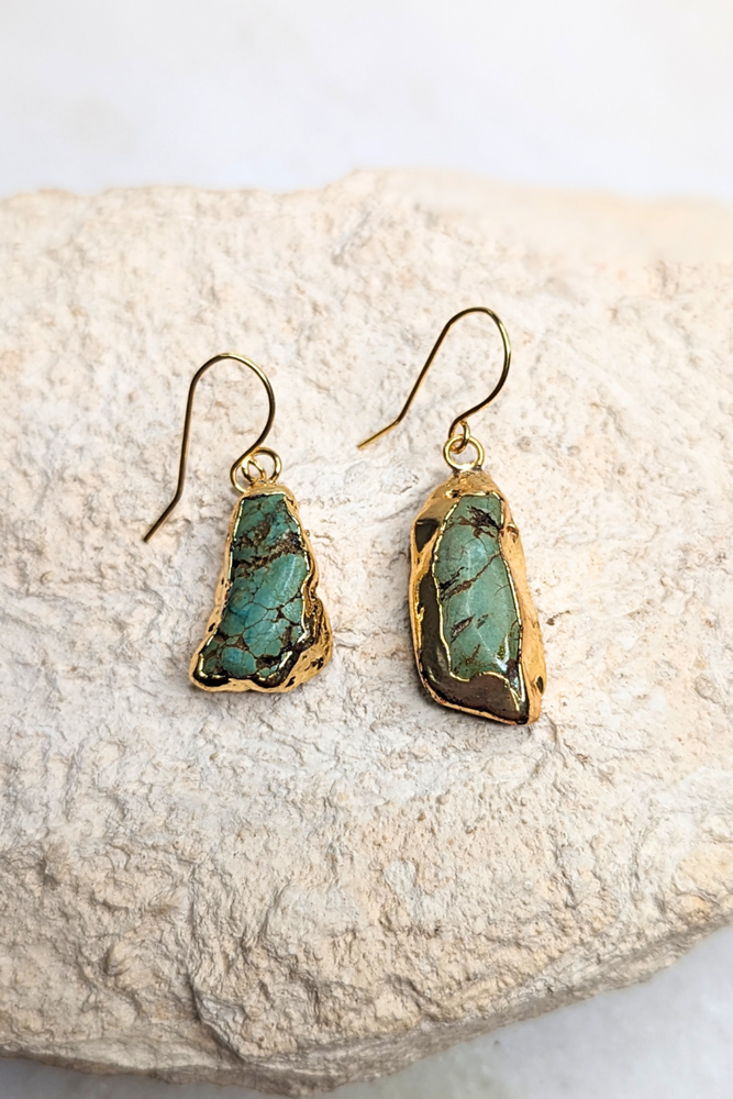 Emel Semi Precious Stone Earrings Origen Imports