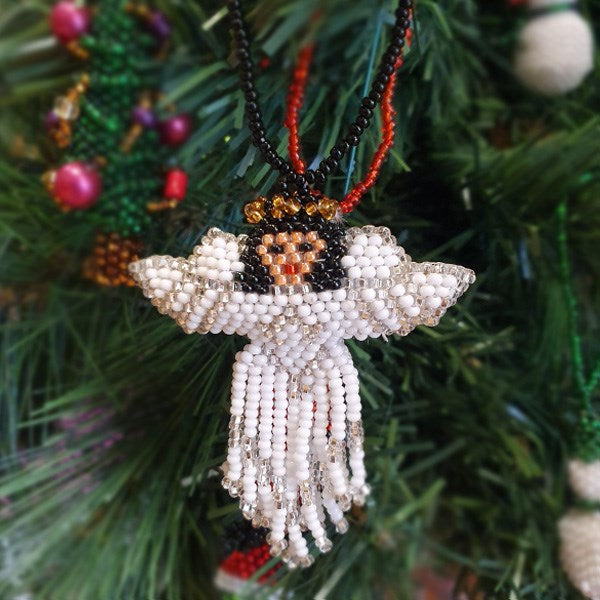 Shop Beaded Angel Christmas Decoration - Origen Imports