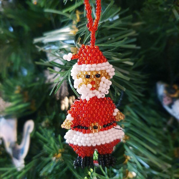 Shop Beaded St Klaus Christmas Decoration - Origen Imports