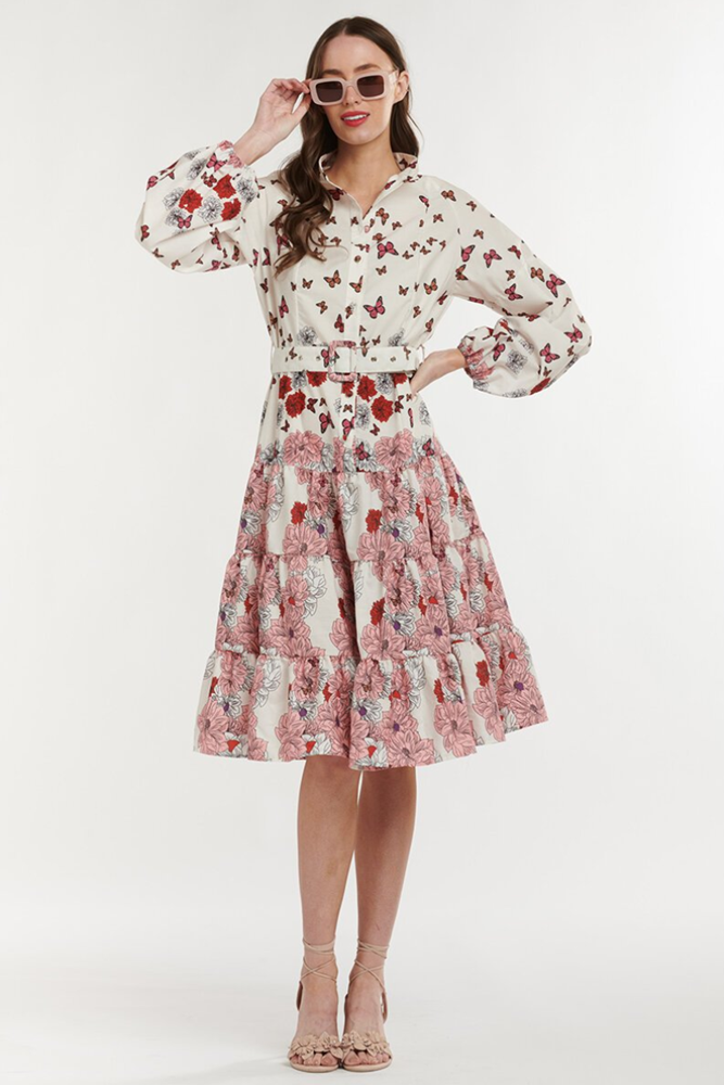 Shop Sabrina Tiered Dress By 365 Days - Origen Imports