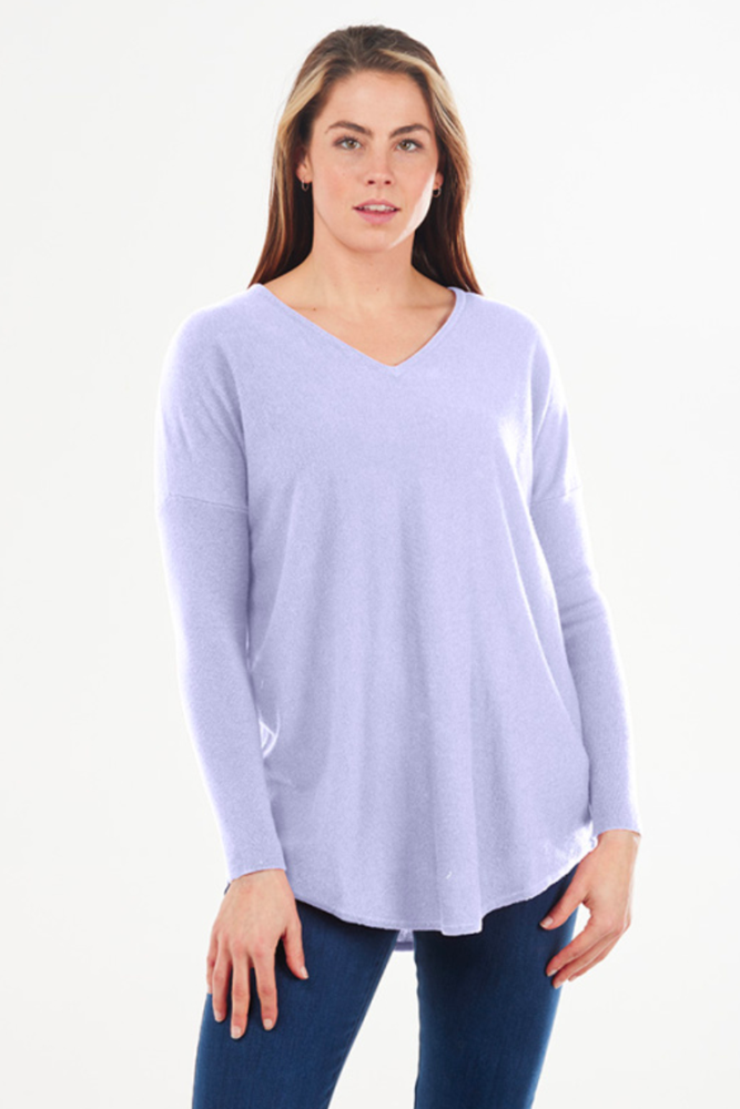 Shop Essential Curved Hem Vee Pullover By Bridge & Lord - Origen Imports