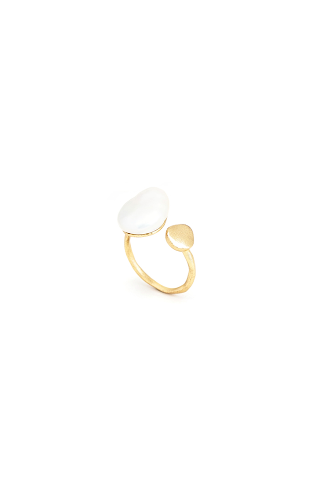 Shop Cara Milan Mother Of Pearl Ring By Blue Scarab - Origen Imports