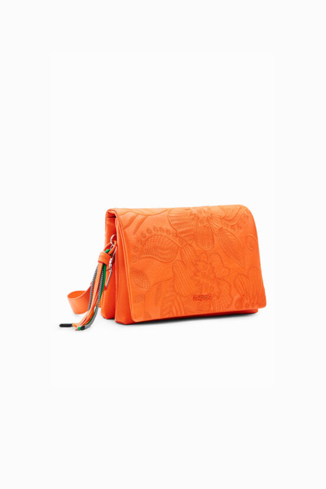 Crossbody Bag With Embroidered Flowers By Desigual Origen Imports