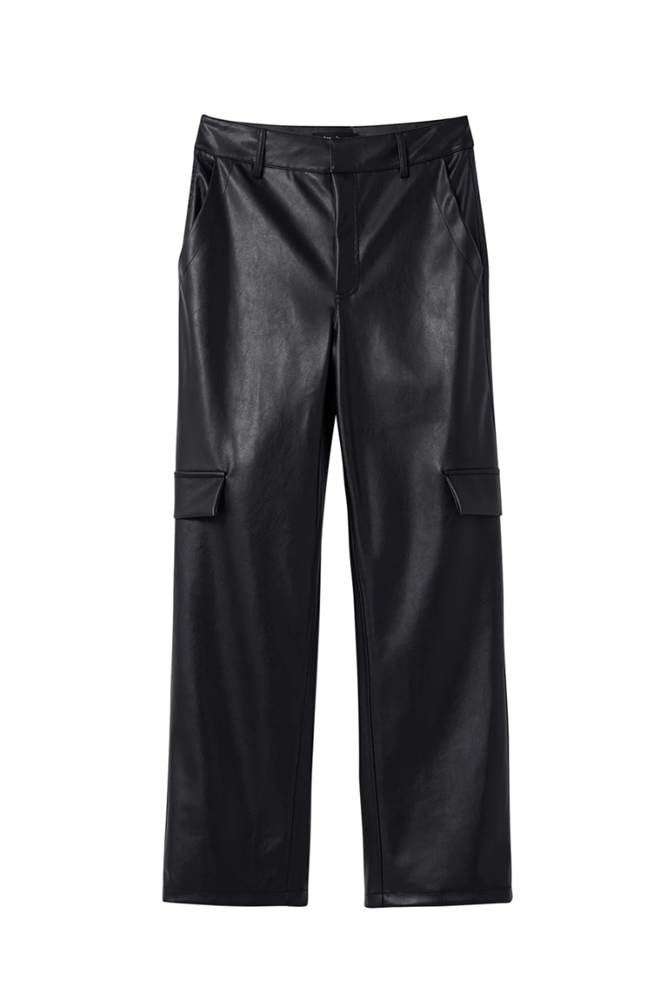 Shop Leather Effect Cargo Trousers By Desigual - Origen Imports