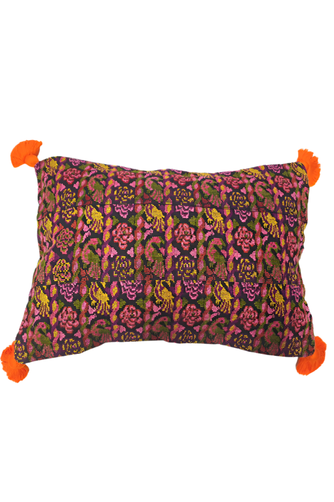 Shop Guatemalan Vintage Chi Chi Tassel Cushion 45x65cm - Origen Imports