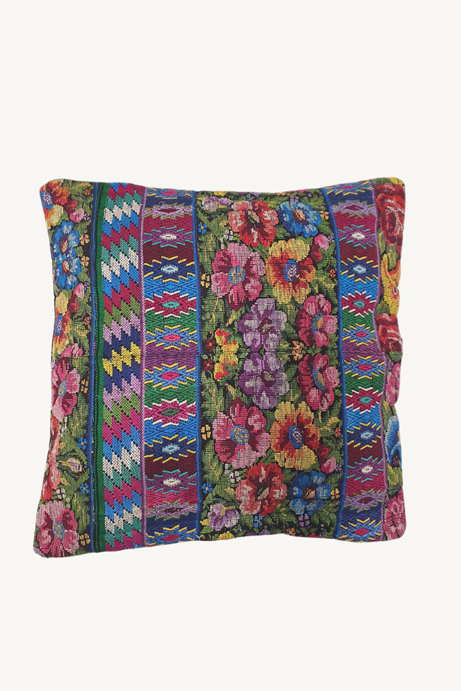 Shop Guatemalan Vintage Patchwork Cushion 50x50cm - Origen Imports