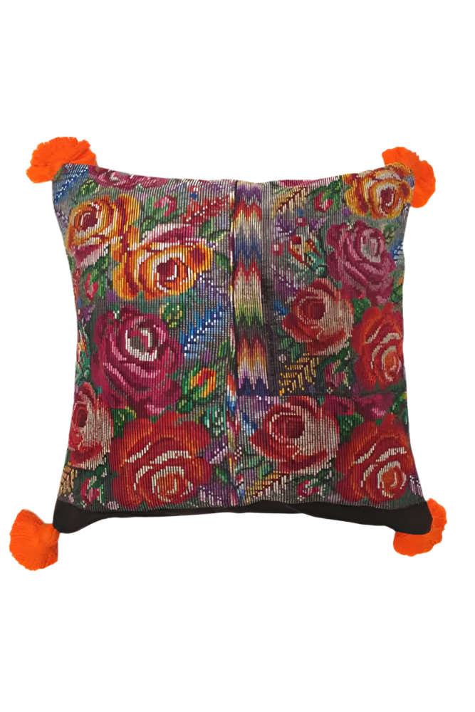 Shop Guatemalan Vintage Chi Chi Tassel Cushion 50x50cm - Origen Imports