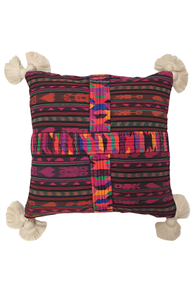 Shop Guatemalan Vintage Corte Tassel Cushion - Origen Imports