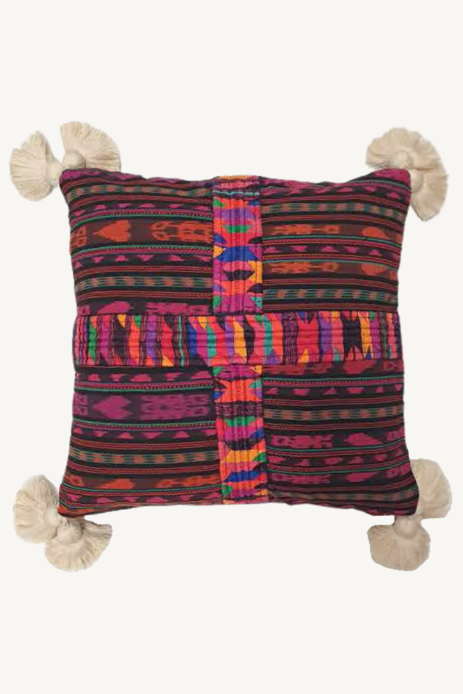 Shop Guatemalan Vintage Corte Tassel Cushion - Origen Imports