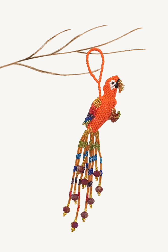 Shop Tropical Christmas Parrot Decoration - Origen Imports