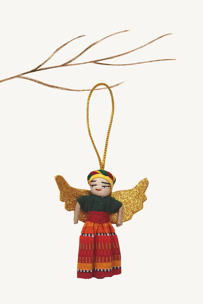 Shop Guatemalan Worry Doll Christmas Angel - Origen Imports