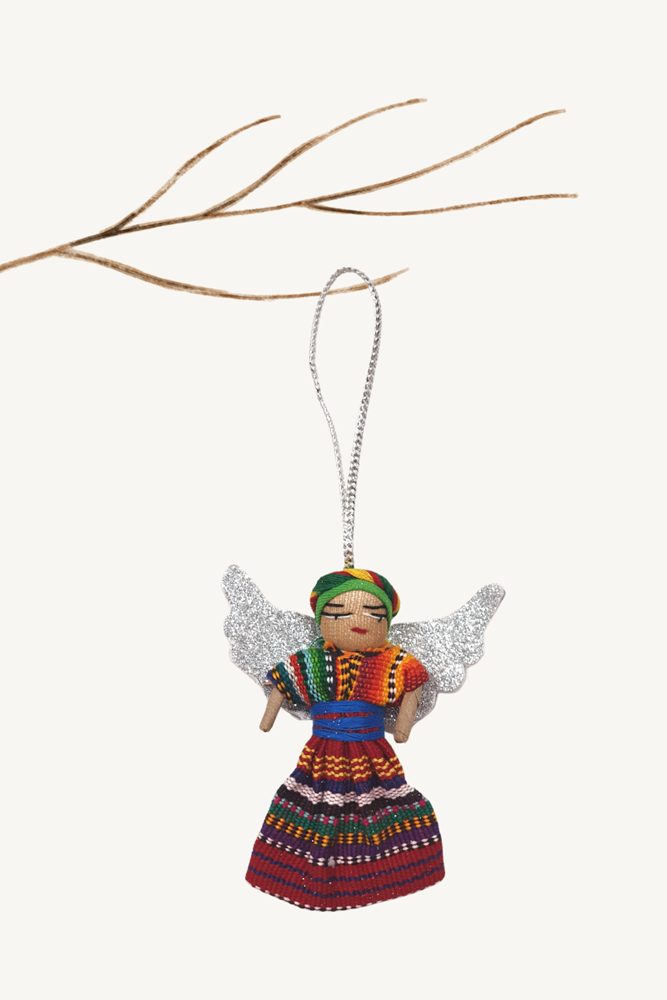 Shop Guatemalan Worry Doll Christmas Angel - Origen Imports