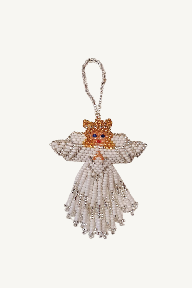 Shop Beaded Angel Christmas Decoration - Origen Imports