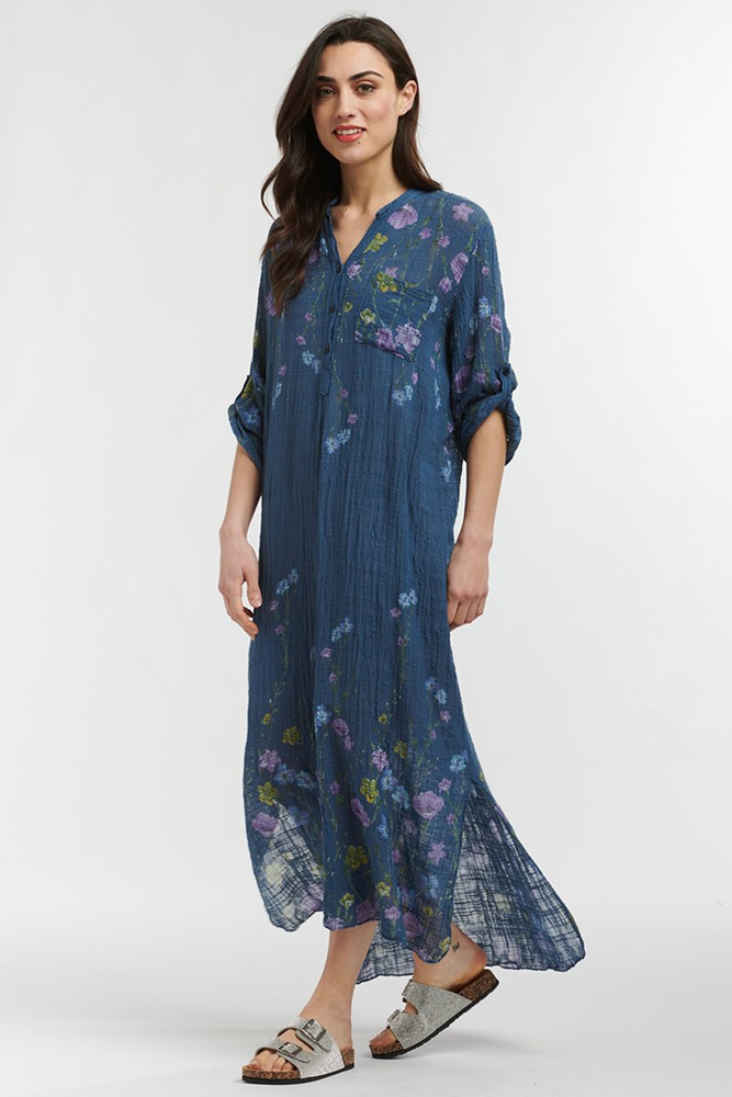 Shop Floral Rodeo Maxi Dress By Italian Star - Origen Imports