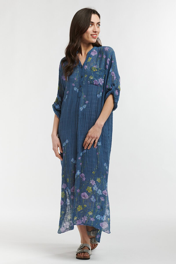 Shop Floral Rodeo Maxi Dress By Italian Star - Origen Imports
