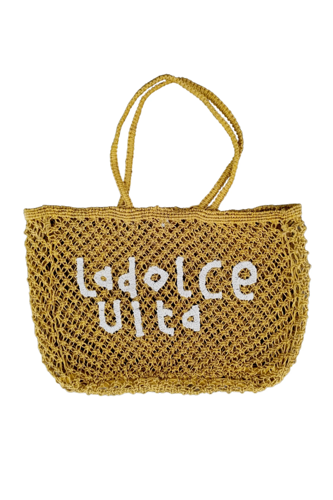 Shop Le Dolce Vita Jute Tote Bag - Origen Imports