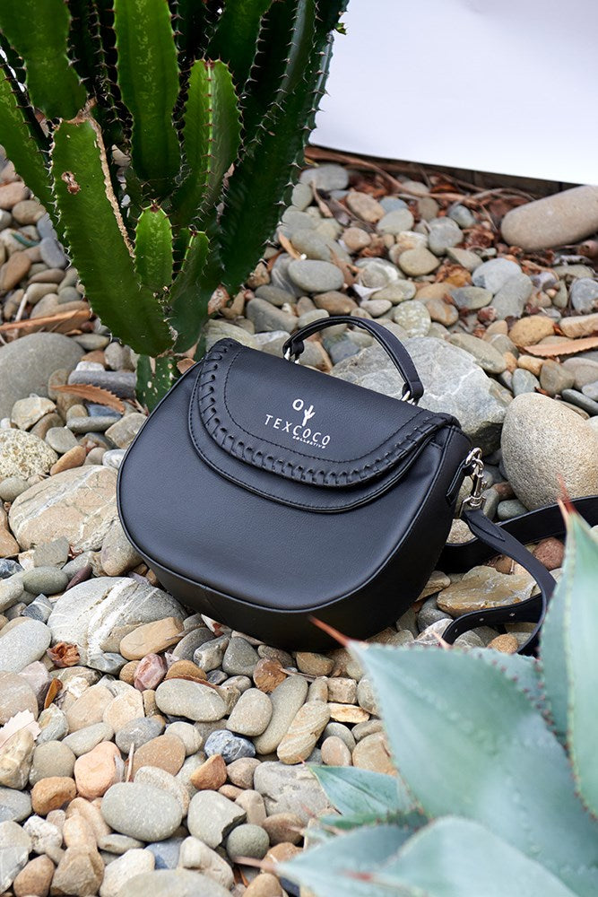 Shop Cactus Leather La Luna Cross Body Handbag By Texcoco Collective - Origen Imports