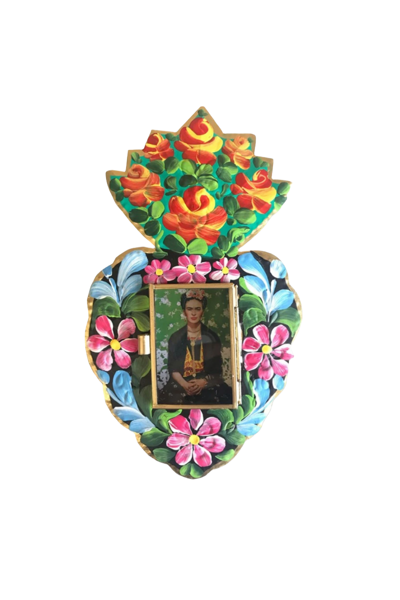 Shop Mexican Large Frida Heart Nicho - Origen Imports