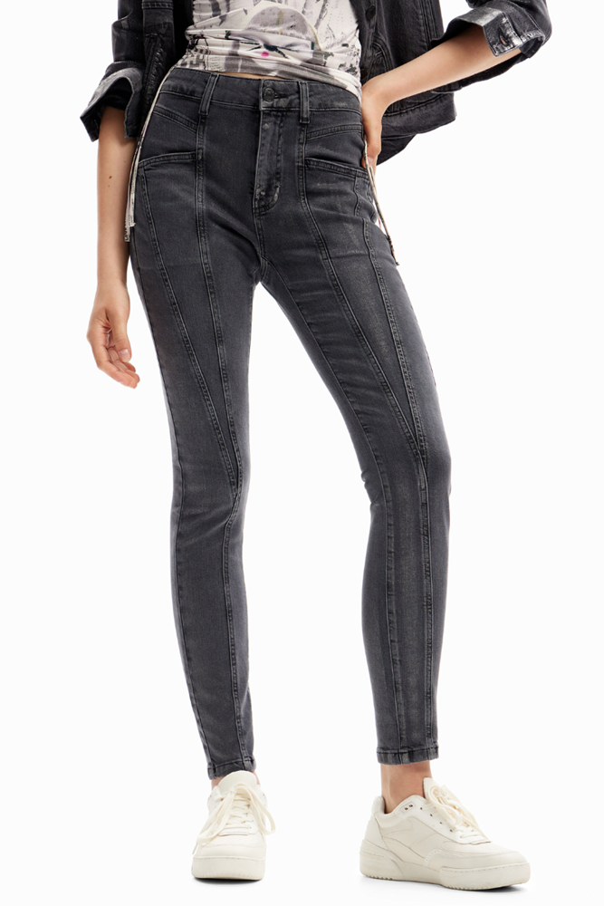 Shop Metallic Push-Up Skinny Jeans By Desigual - Origen Imports
