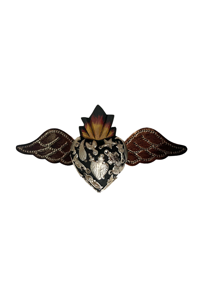 Shop Mini Mexican Milagro Heart W Wings - Origen Imports